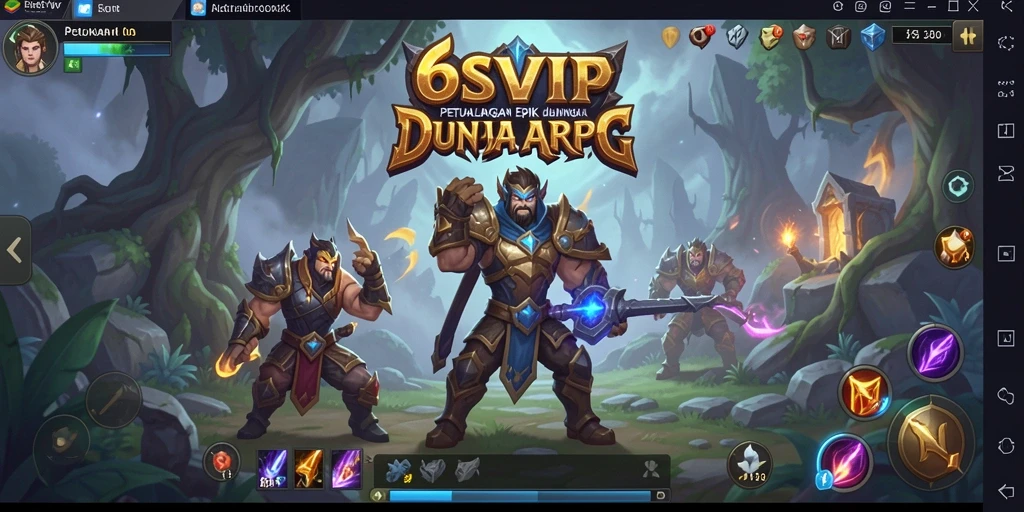 Screenshot gameplay menampilkan pertempuran seru di dunia ARPG.