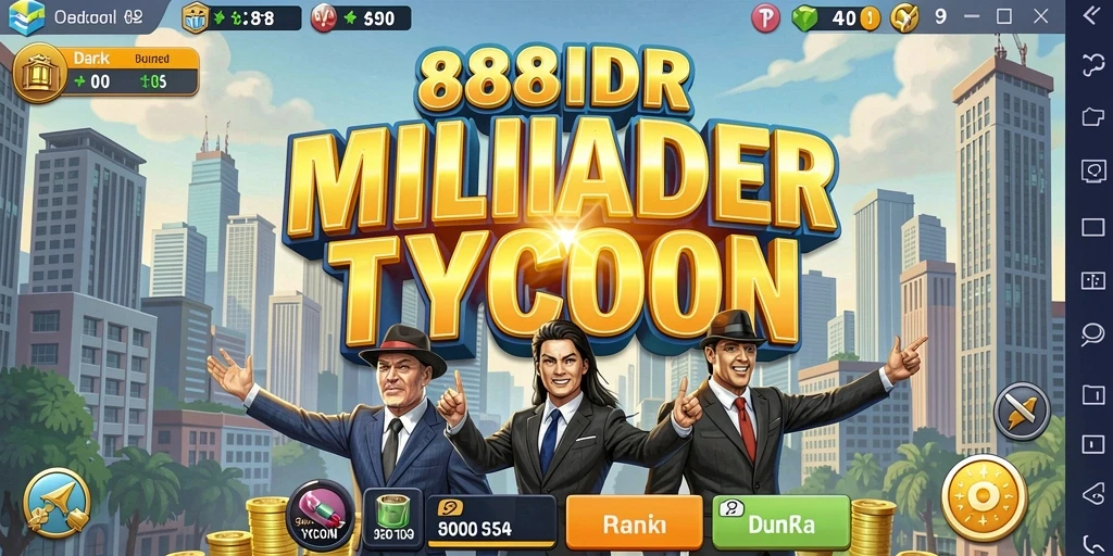 Screenshot gameplay 888IDR yang menampilkan pengelolaan usaha Tycoon.