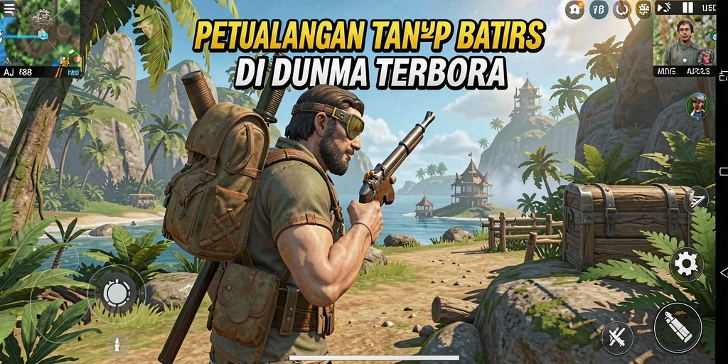 Screenshot gameplay petualangan seru di dunia terbuka AJR88.
