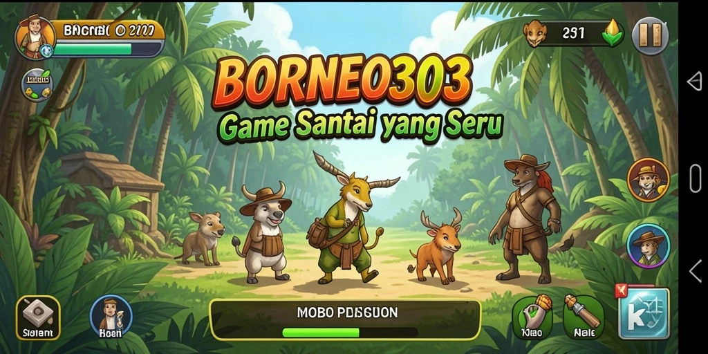 Tampilan gameplay BORNEO303 yang menyenangkan dan menarik.