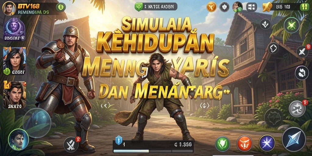 Tampilan menarik dari gameplay simulasi BTV168 yang interaktif.