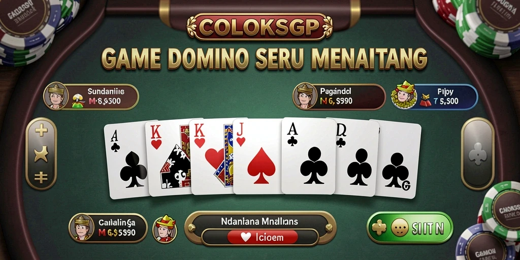 Tampilan gameplay seru COLOKSGP dengan fitur interaktif.