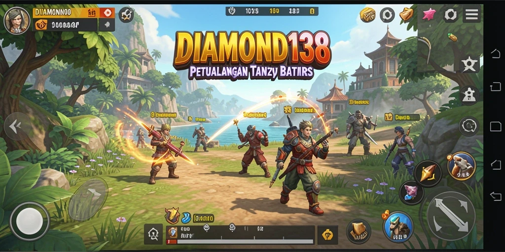 Tangkapan layar gameplay <strong>DIAMOND138</strong> yang menunjukkan keindahan dunia terbuka.