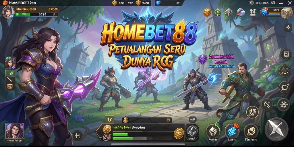 Tampilan gameplay RPG yang menawan dari HOMEBET88.