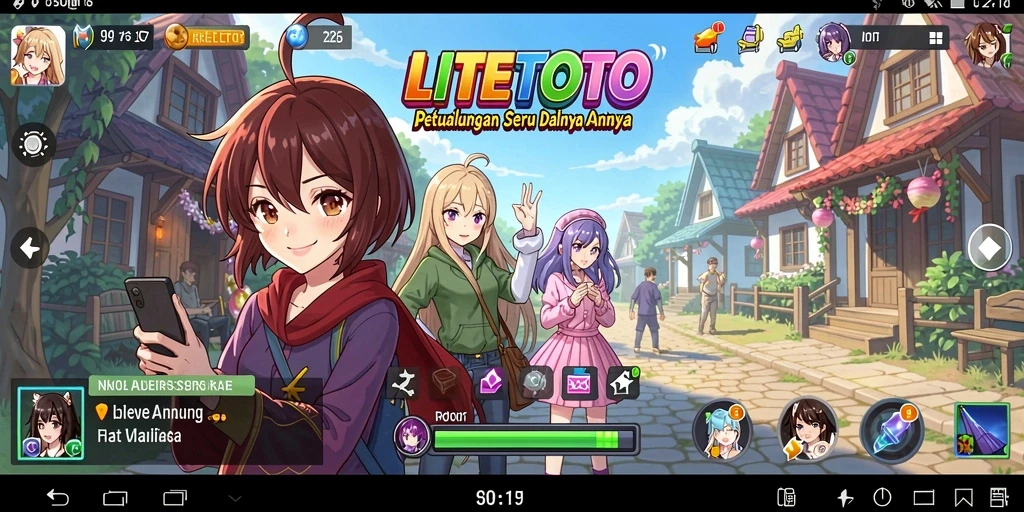 Gameplay seru LITETOTO dalam aksi penuh warna.