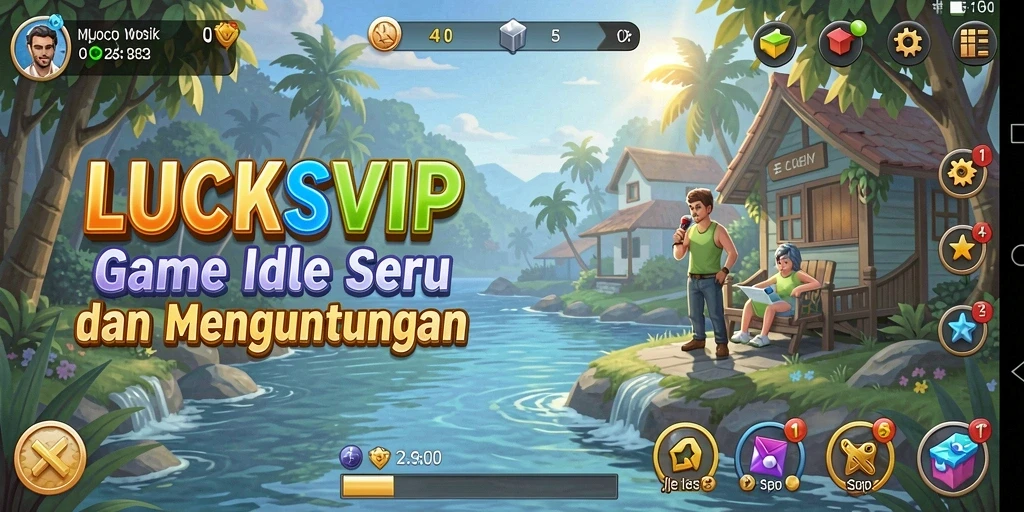 Gameplay seru dalam LUCKSVIP yang memperlihatkan karakter dan strategi.