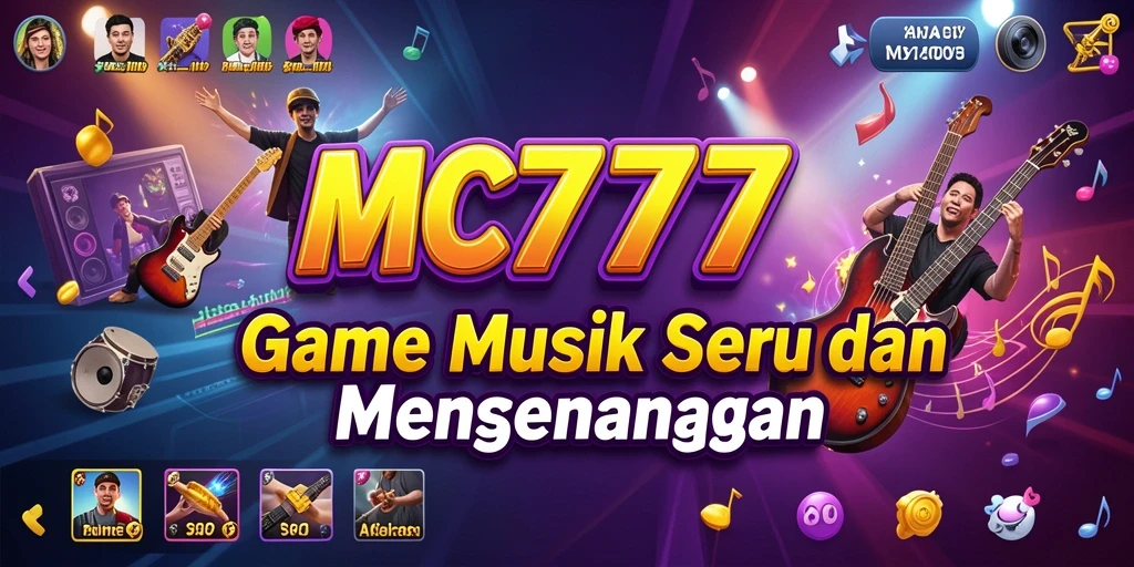 Tangkapan layar gameplay MC777 yang penuh warna dan interaktif.
