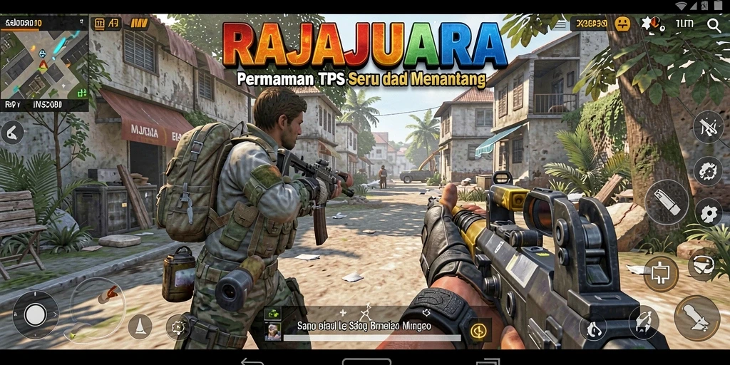 Tangkapan layar gameplay RAJAJUARA yang mendebarkan.