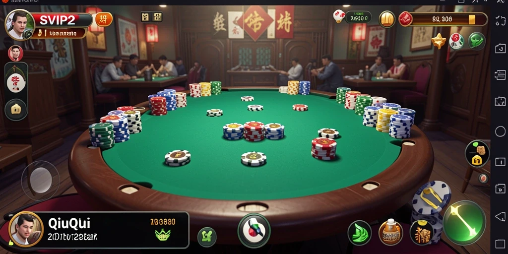 Screenshot gameplay QiuQiu SVIP2 yang menegangkan.