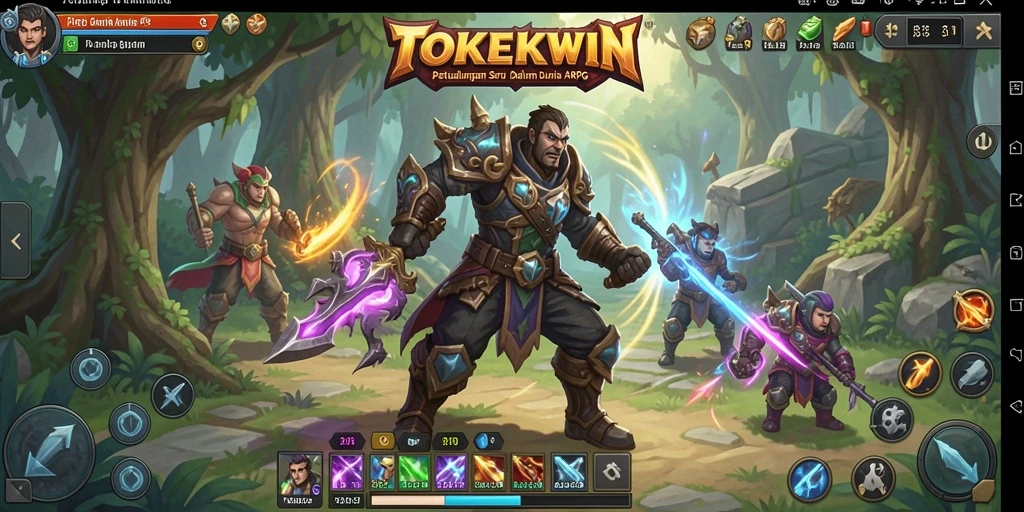 Tangkapan layar gameplay mendebarkan di TOKEKWIN.