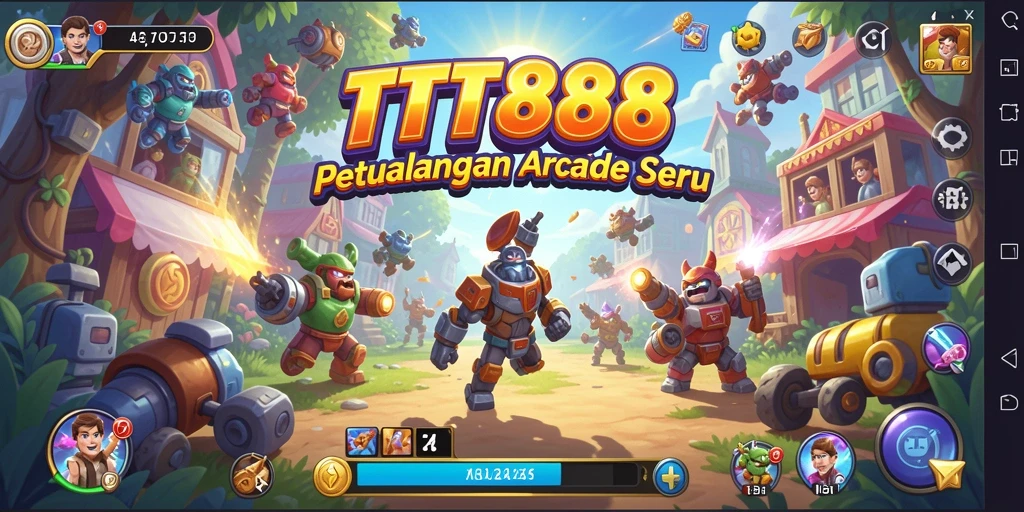 Screenshot TTT888 menampilkan aksi gameplay yang seru dan penuh warna.