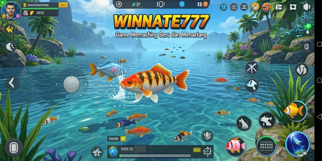 Tangkapan ikan yang spektakuler dalam gameplay WINRATE777.