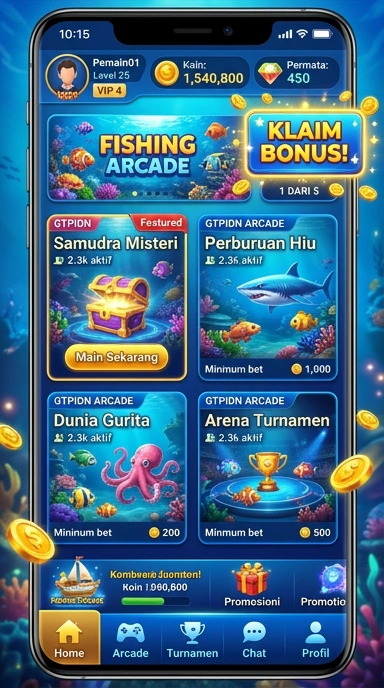 Tampilan utama aplikasi gtpidn yang menarik.